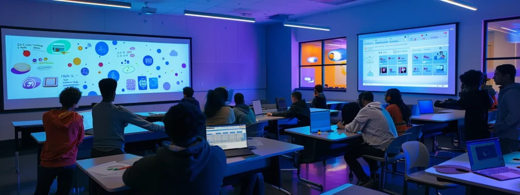 Illuminated virtual classroom