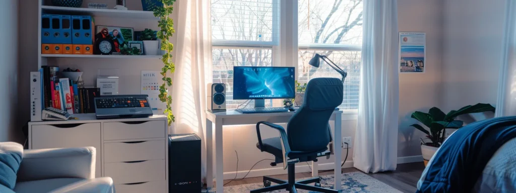 Serene well-lit study space