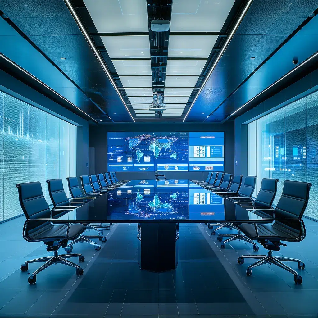 Sleek modern office space