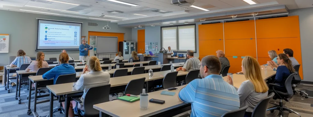 Focused nurse educator leading session