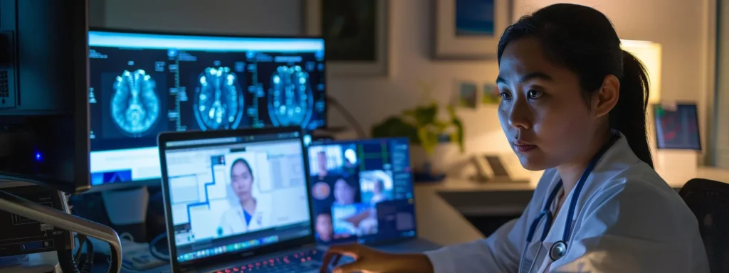 Focused nursing tutor conducting lesson