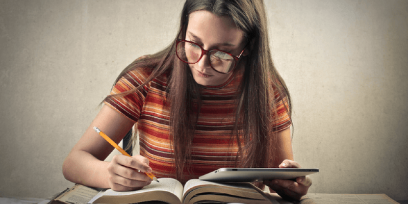 Homework Help banner, bright and engaging