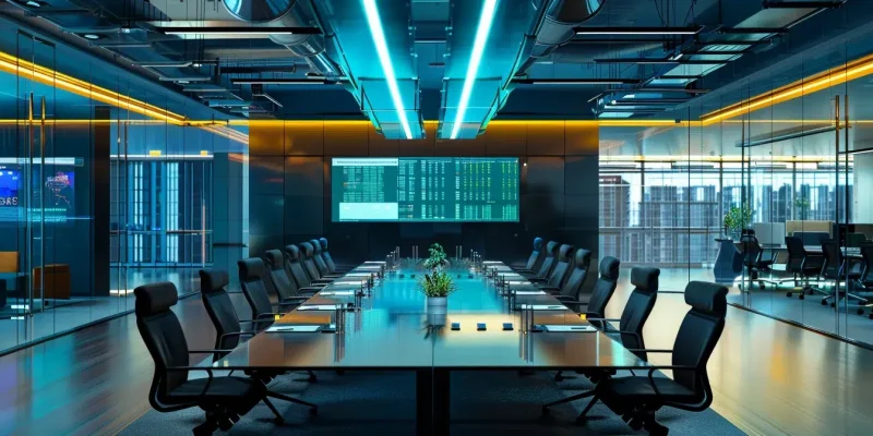 Sleek modern office space (variant)